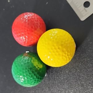 3 Miniature Golf Balls